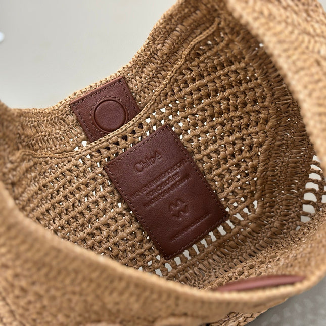 CHLOÉ 25S SUMMER BANANA HOBO BAG 36 IN LIGHT BROWN