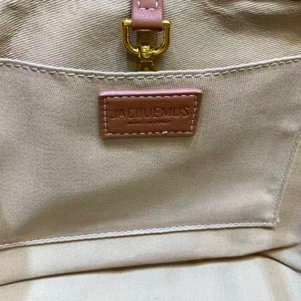 JACQUEMUS 26S LE PANIER SOLI BASKET BAG IN NATURAL STRAW