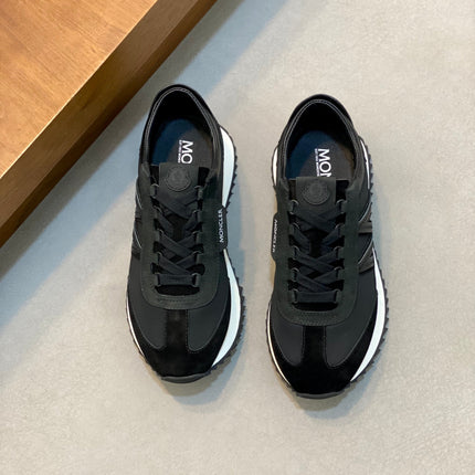 MONCLER 26S SNEAKERS IN BLACK SUEDE