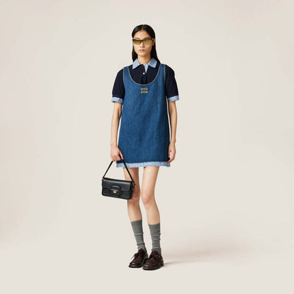 Miu Blue Denim Mini Dress