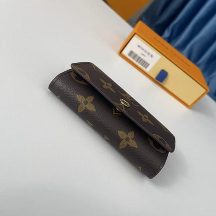 26S HOLDER IN BROWN CANVAS EMBOSSED LOGO