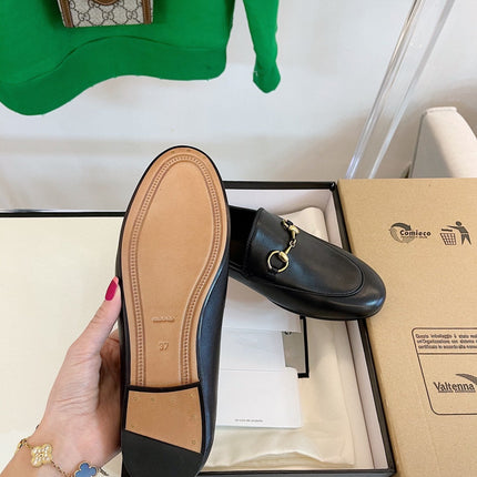 GG LOAFERS MULES BLACK