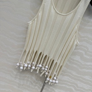 Loewe Fringe Set Ivory Cotton
