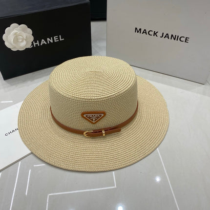 PRADA 26S SMALL-BRIM STRAW HAT 394451 STYLE 3