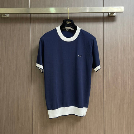 FENDI 26S SHORT-SLEEVE KNIT TOP 439