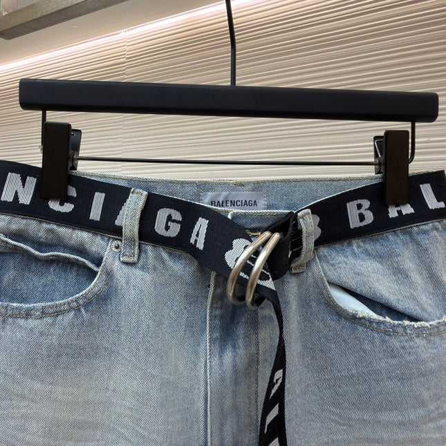 BALENCIAGA 26S LONG DENIM SHORTS 314
