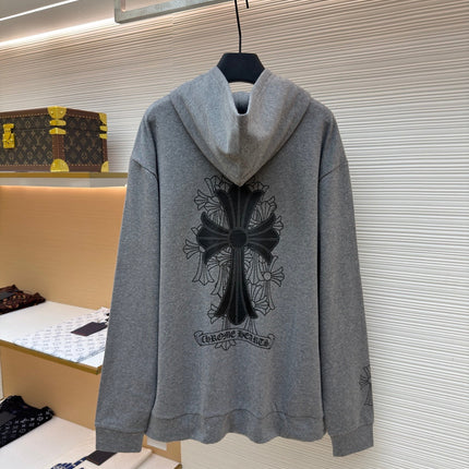 CHROME HEARTS 26S ZIP-UP HOODED SWEATSHIRT 052