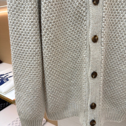 LORO PIANA 26S BUTTON-UP KNIT CARDIGAN 935