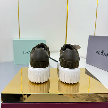 TOM FORD 26S SNEAKER HOGAN IN MOSS GREEN SUEDE