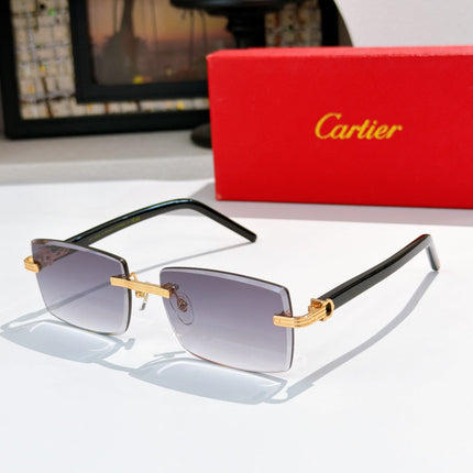 CARTIER 26S RIMLESS RECTANGULAR FRAME IN METAL 441538