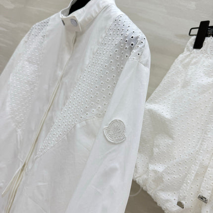 MONCLER 26S LONG-SLEEVE SHIRT & SHORT SET 686