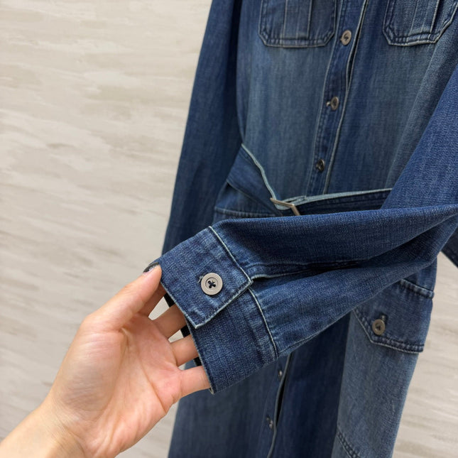 RALPH LAUREN 26S DENIM SHIRT DRESS 744