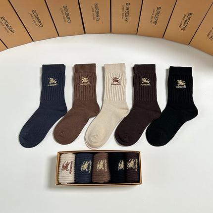 BURBERRY 26S CREW SOCKS 282310 (1 BOX)