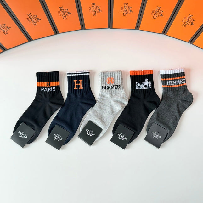 HERMES 26S ANKLE SOCKS 308046 (1 BOX)
