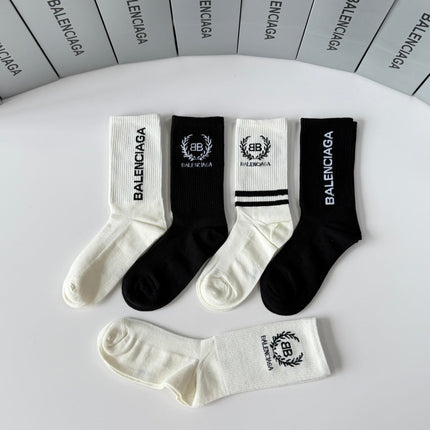 BALENCIAGA 26S CREW SOCKS 350964 (1 BOX)