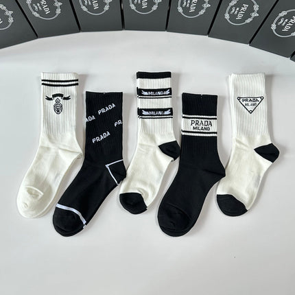PRADA 26S CREW SOCKS 370248 (1 BOX)