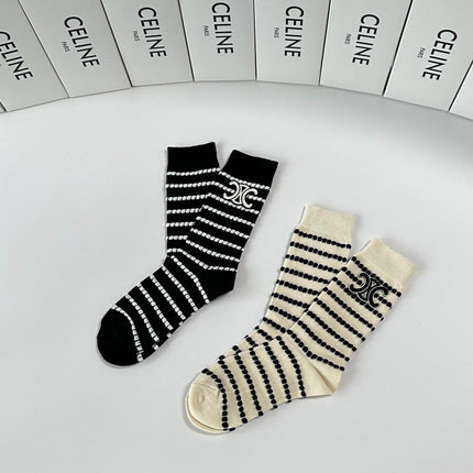 CELINE 26S CREW SOCKS 383822 (1 BOX)