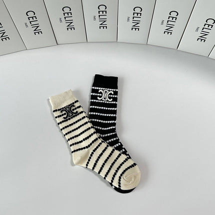 CELINE 26S CREW SOCKS 383822 (1 BOX)