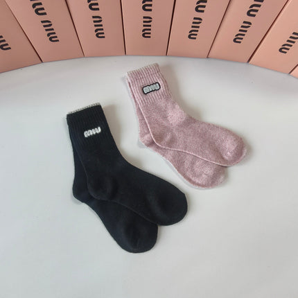 MIUMIU 26S CREW SOCKS 383826 (1 BOX)