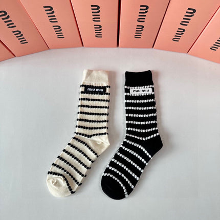MIUMIU 26S CREW SOCKS 417719 (1 BOX)