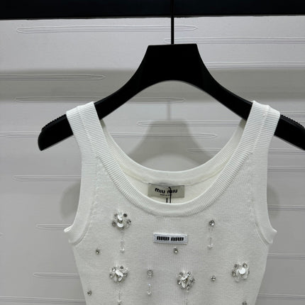 Miumiu 25 White Crop Top