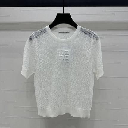 ALEXANDER WANG KNITTED SHORT-SLEEVE TOP 274967