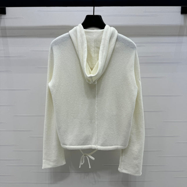 DIOR HOODED LONG-SLEEVE CARDIGAN 274929