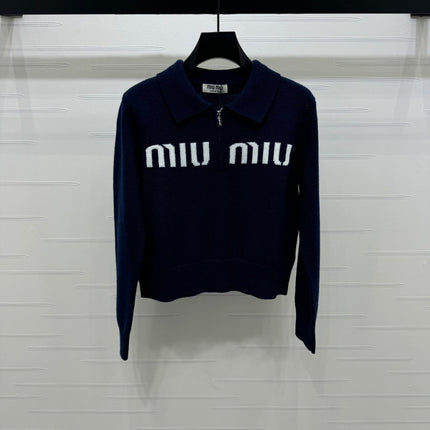 MIUMIU POLO KNIT SWEATER STYLE 750