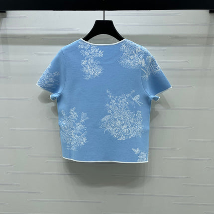 DIOR 26S SHORT-SLEEVE KNIT TOP 1360