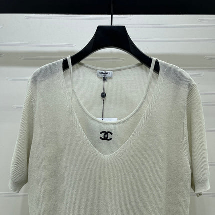 CHANEL 26S SHORT-SLEEVE KNIT TOP 1332