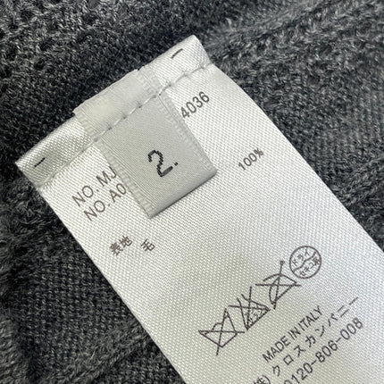 THOM 26S ROUND-NECK KNIT CARDIGAN 302