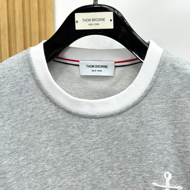THOM 26S ROUND-NECK KNIT SWEATER 343