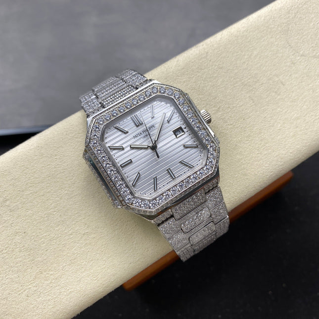 CUBITUS AUTOMATIC ALL STEEL ATTACHED DIAMOND SILVER DIAL
