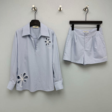 FENDI 26S SHIRT AND SHORTS SET 490