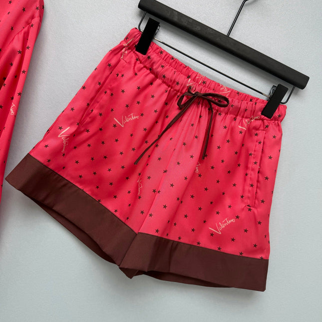 VALENTINO 26S LONG-SLEEVE SHIRT & SHORTS SET 372