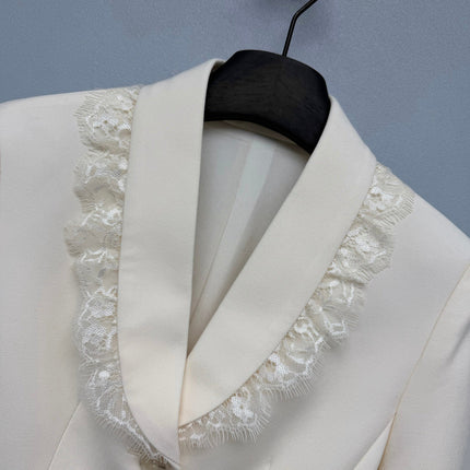 DIOR 26S LACE-TRIM BLAZER 1687