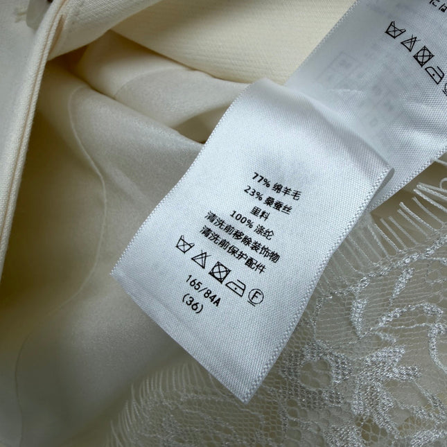 DIOR 26S LACE-TRIM BLAZER 1687