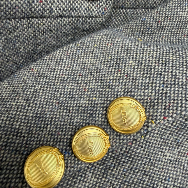 DIOR 26S TWEED COLLARLESS JACKET 1589