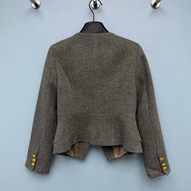 DIOR 26S TWEED COLLARLESS JACKET 1589