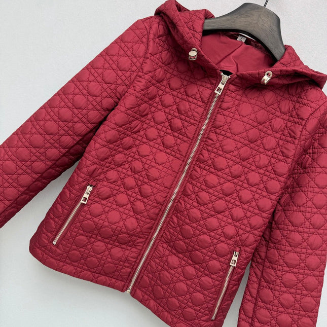 DIOR 26S QUILTED HOODED ZIP-UP JACKET 1660