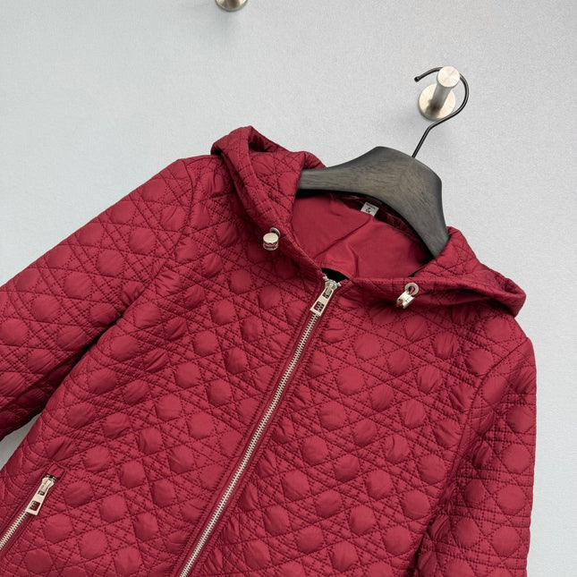DIOR 26S QUILTED HOODED ZIP-UP JACKET 1660
