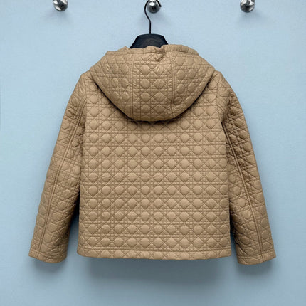 DIOR 26S QUILTED HOODED ZIP-UP JACKET 1658