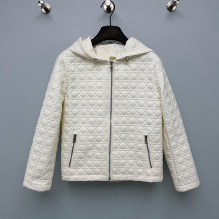 DIOR 26S QUILTED HOODED ZIP-UP JACKET 1657