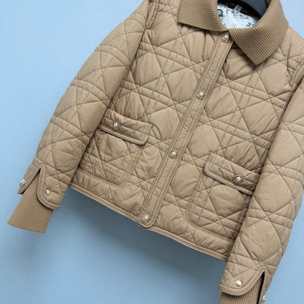 DIOR 26S QUILTED KNIT-COLLAR JACKET 1654