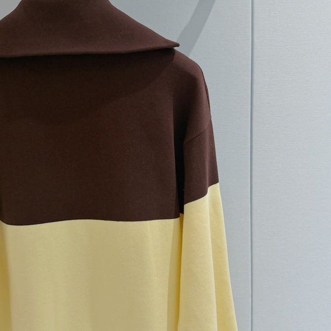 LOEWE 26S HALF-ZIP KNIT SWEATER 646