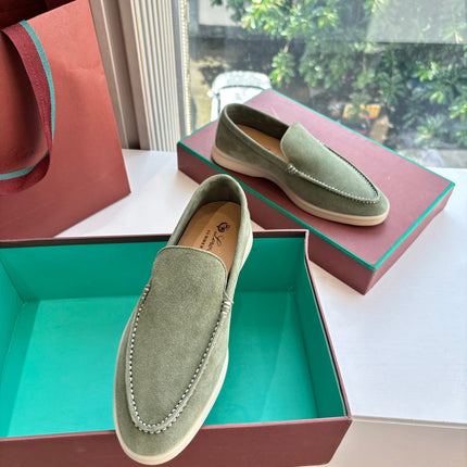 LP LOAFERS 25S IN OLIVE GRAY CASHMERE