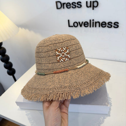 LOEWE 26S FRINGED RAFFIA SUN HAT STYLE 207