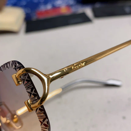CARTIER 26S RIMLESS FRAME IN METAL 439651