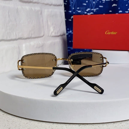 CARTIER 26S RIMLESS FRAME IN METAL 439652