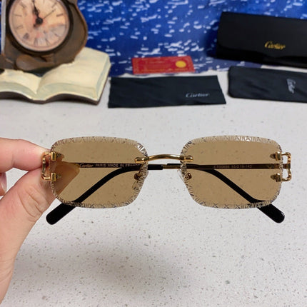 CARTIER 26S RIMLESS FRAME IN METAL 439652